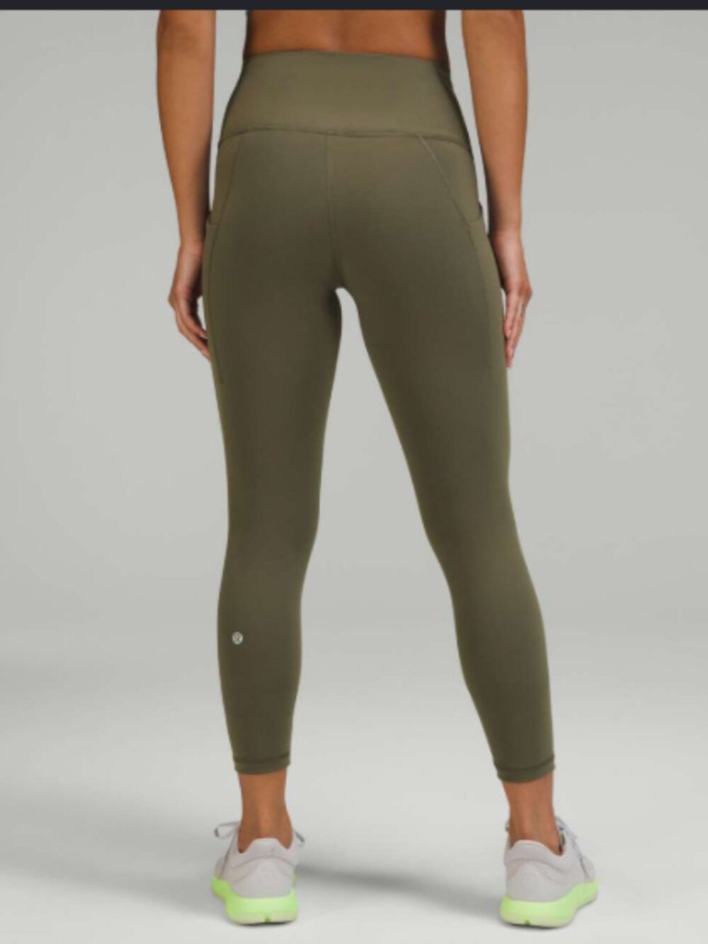 EUC Lululemon size 14 Wunder Train HR Tights 25in w/ pockets in 'CAROB BROWN'